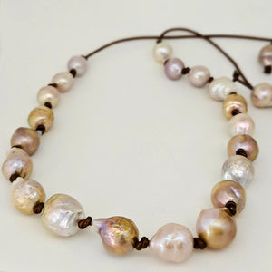 South Sea Pearl Necklace 12-32" by Judy Knose
