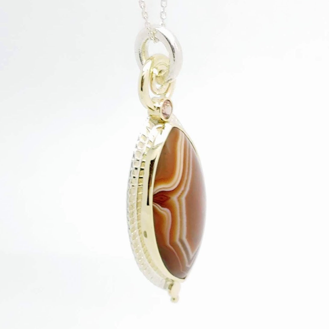 Lake Superior Agate Necklace - One of a buy kind