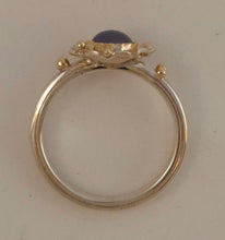 Blue Chalcedony Sterling 14ky Ring by Lori Braun RG145 $430