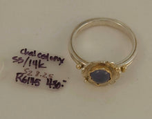 Blue Chalcedony Sterling 14ky Ring by Lori Braun RG145 $430