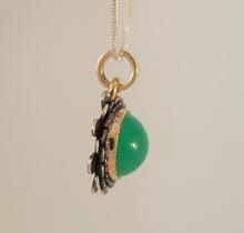 Chrysoprase 14KY Sterling Pendant by Lori Braun