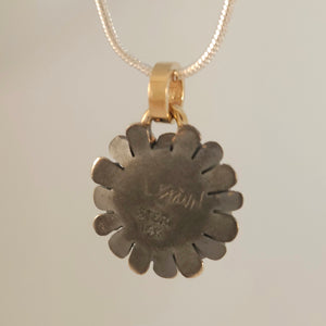 Chrysoprase 14KY Sterling Pendant by Lori Braun