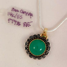 Chrysoprase 14KY Sterling Pendant by Lori Braun