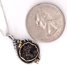 Ancient Greek Coin Grapes Sterling 14KY Pendant by Lori Braun