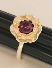 Grape Garnet Sterling 14ky Ring by Lori Braun RG153