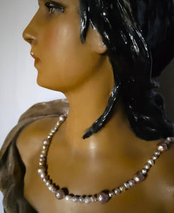 Pearl Necklace Japanese Natural Color 14KY 22" by Judy Knose