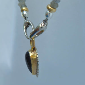 Labradorite 14KY Sterling Necklace by Lori Braun