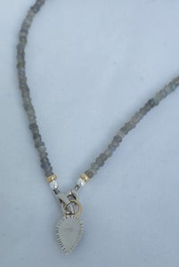 Labradorite 14KY Sterling Necklace by Lori Braun