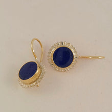 Blue Lapis 14KY Sterling Earrings by Lori Braun  ER471  $790