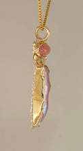 Fresh Water Pearl Grossular Garnet 14ky Sterling Pendant by Lori Braun PT988