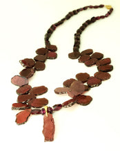 Garnet Slice 14KY Necklace by Judy Knose