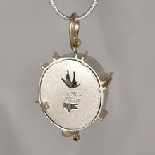 Rutilated Quartz Diamond Sterling 14KY Pendant by Lori Braun PT994
