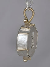 Rutilated Quartz Diamond Sterling 14KY Pendant by Lori Braun PT994