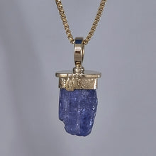 Tanzanite Natural Crystal 14KY Pendant by Lori Braun PT998