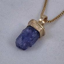 Tanzanite Natural Crystal 14KY Pendant by Lori Braun PT998