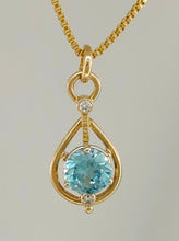 Zircon Diamond 14KY 14KW Pendant by Lori Braun PT971