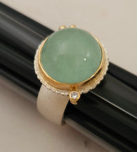 Aquamarine Sterling 14KY Ring by Lori Braun