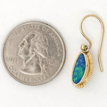 Boulder Opal Doublet 14ky Earrings by Lori Braun