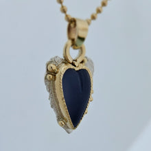 Chalcedony 14KY Sterling Heart Pendant by Lori Braun