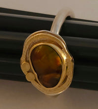 Mexican Fire Agate Sterling 14KY Ring by Lori Braun Size 8.5 RG141 $675