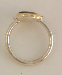 Mexican Fire Agate Sterling 14KY Ring by Lori Braun Size 8.5 RG141 $675