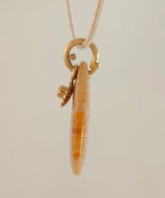 Fossilized Coral 14KY Pendant by Lori Braun