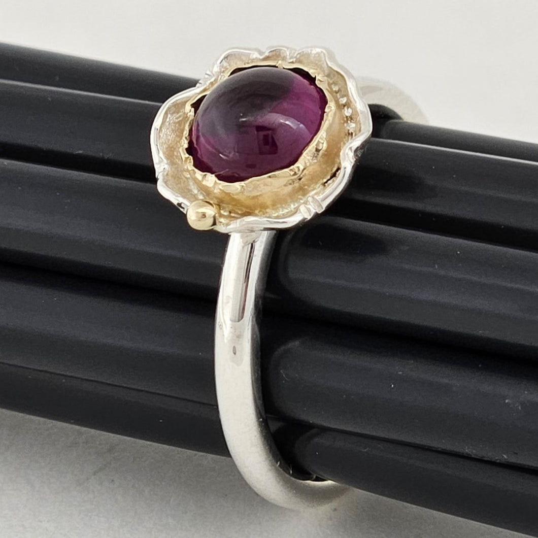 Grape Garnet Sterling 14ky Ring by Lori Braun