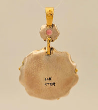 Mabe Pearl Pink Tourmaline Sterling 14KY Sterling Pendant by Lori Braun