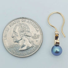 Cultured Pearl Diamond 14KY Earring by Lori Braun