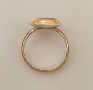 Ruby Slice Sterling 14KY Ring by Lori Braun