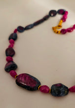 Ruby Zoisite Ruby 22KY Necklace by Judy Knose