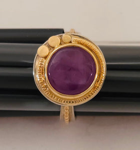 Ruby Slice Sterling 14KY Ring by Lori Braun