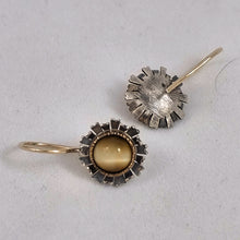 Tiger's Eye 14KY Sterling Earrings by Lori Braun ER479