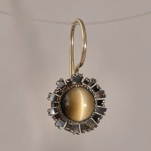 Tiger's Eye 14KY Sterling Earrings by Lori Braun ER479