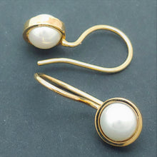 Akoya Cultured Pearl Earrings 14KY by Lori Braun
