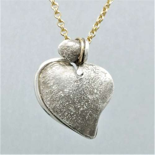 SOLD Stronghold Heart Sterling 14KY Pendant
