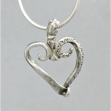 SOLD Crowned Heart Sterling Pendant