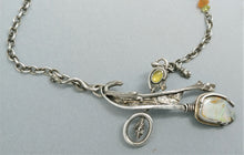 SOLD. Day Dream Australian Opal Sterling 14KY Necklace