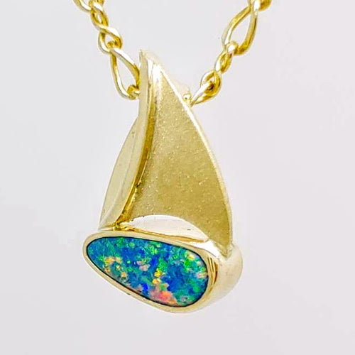 Opal Doublet 14KY Pendant by Murphy Design