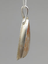 Fossilized Coral Sterling 14KY Pendant by Lori Braun