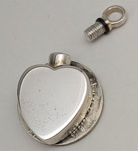 Lake Pepin Hidden Cremation Jewelry Heart Pendant Sterling Engravable by Murphy Design
